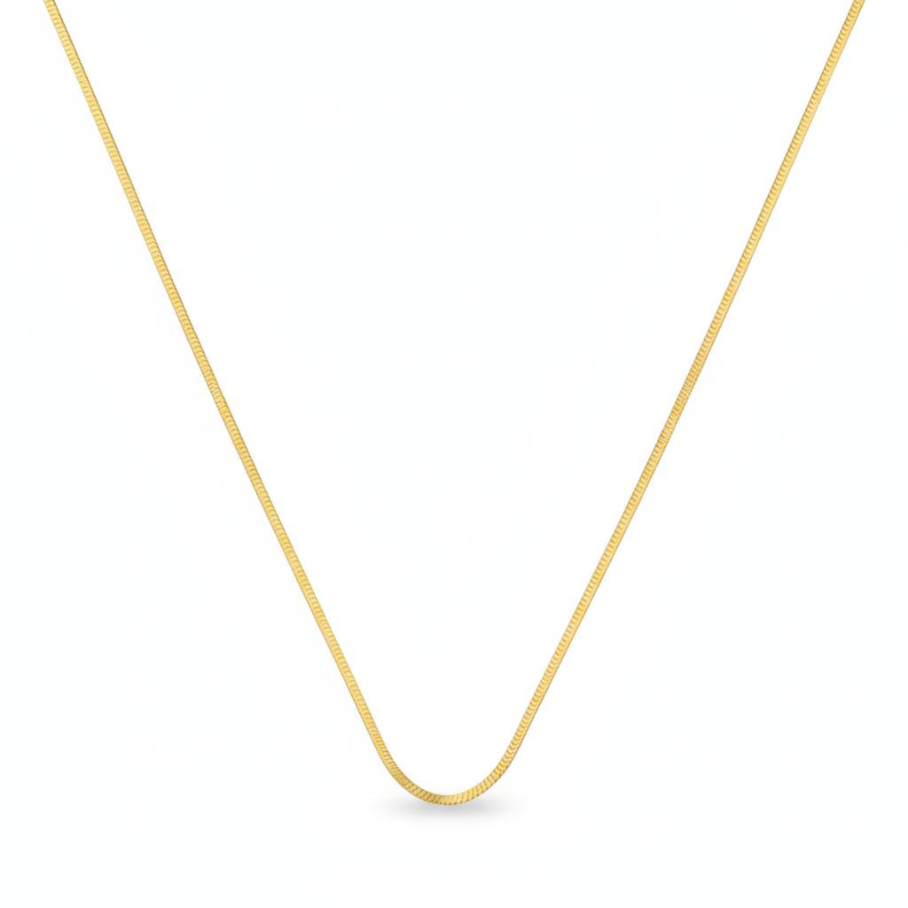 18K Real Gold Snake Chain