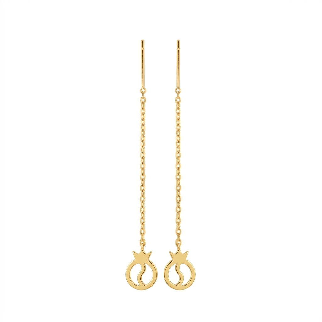 18k Gold Yin Yang Tictac Earrings