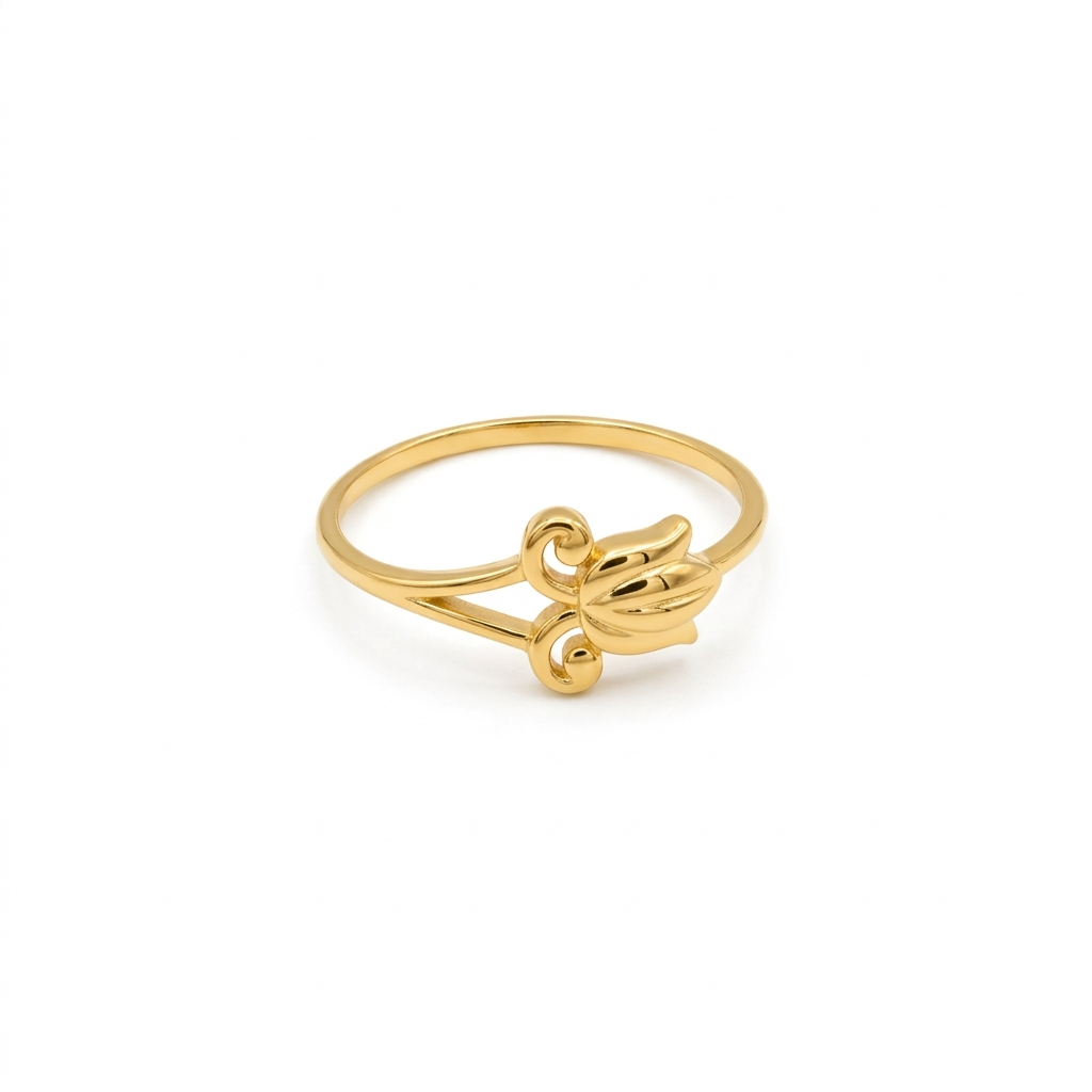 18k Gold Wavy Inspired Ring