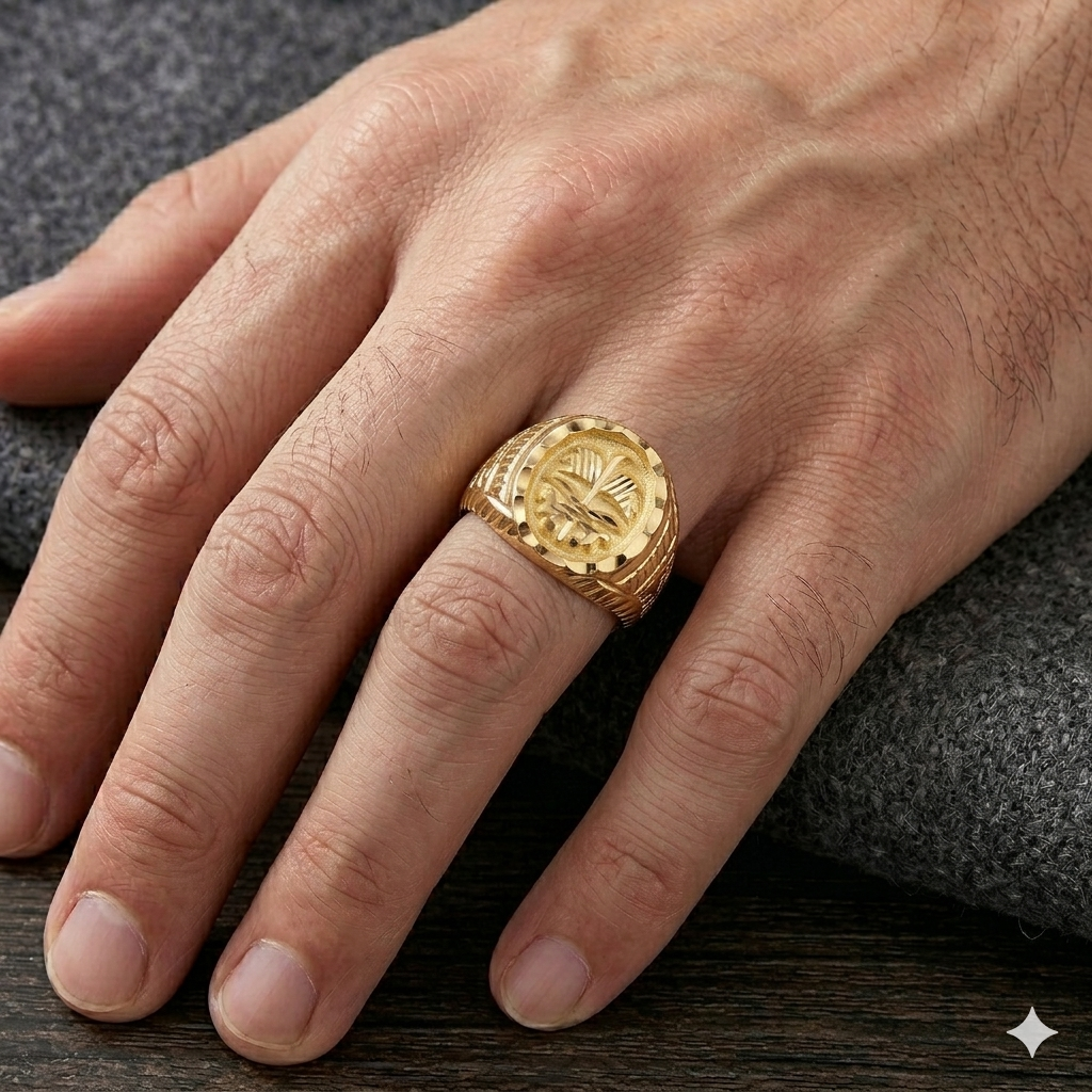 18k Gold Tree Inspired Ring