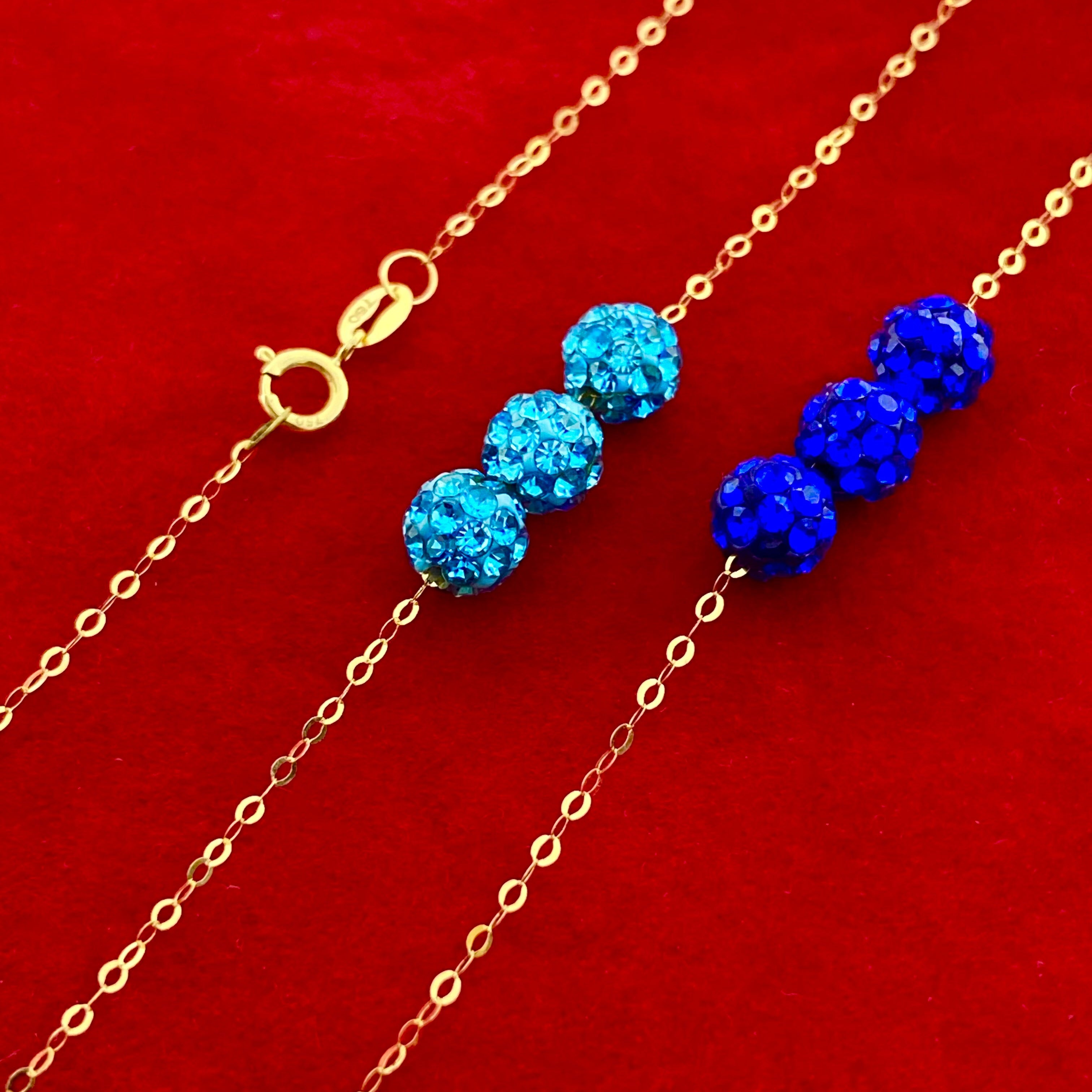 18K Real Gold Double Layer Swarovski Necklace - Embellish Gold
