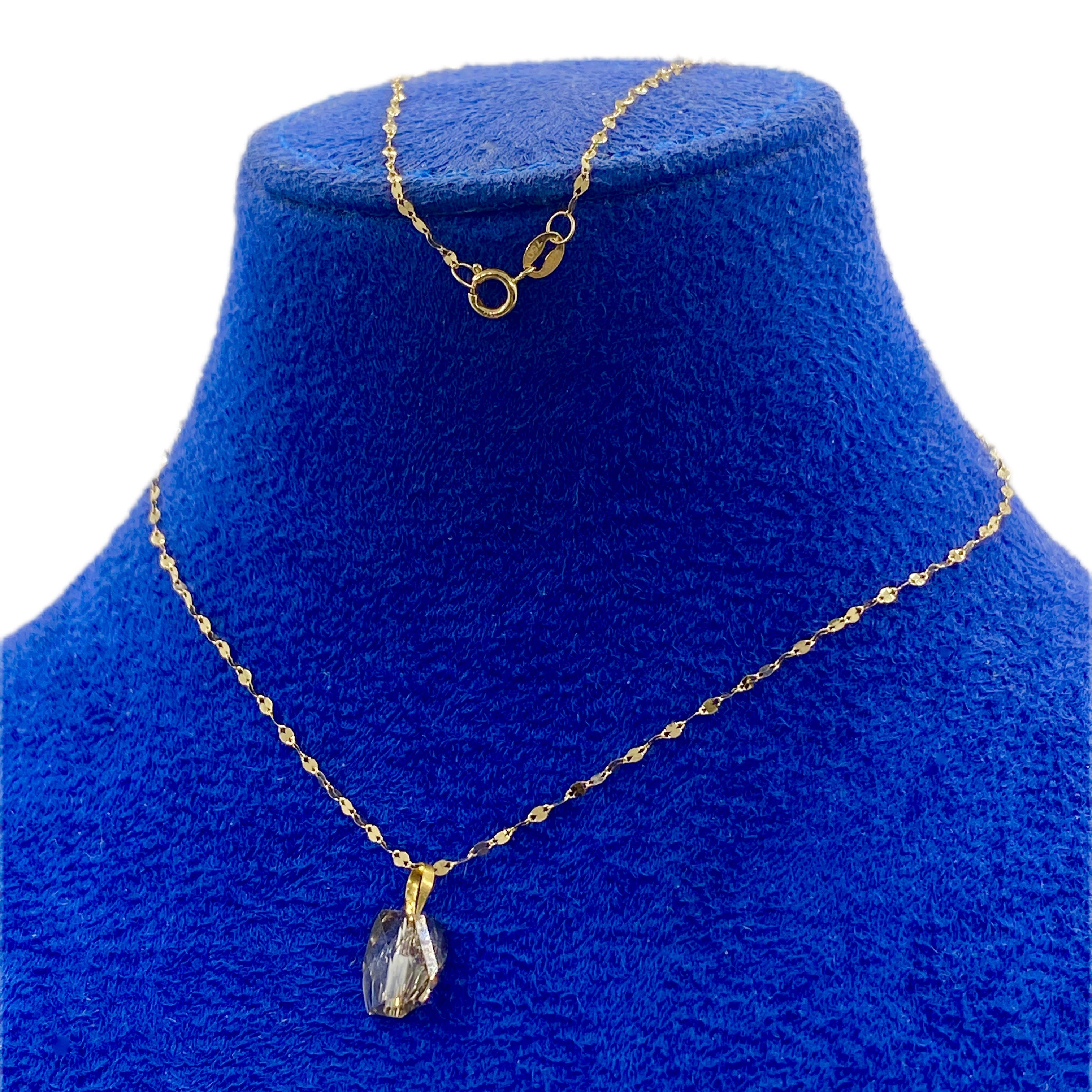 18K Real Gold Acrylic Stone Necklace 2 - Embellish Gold