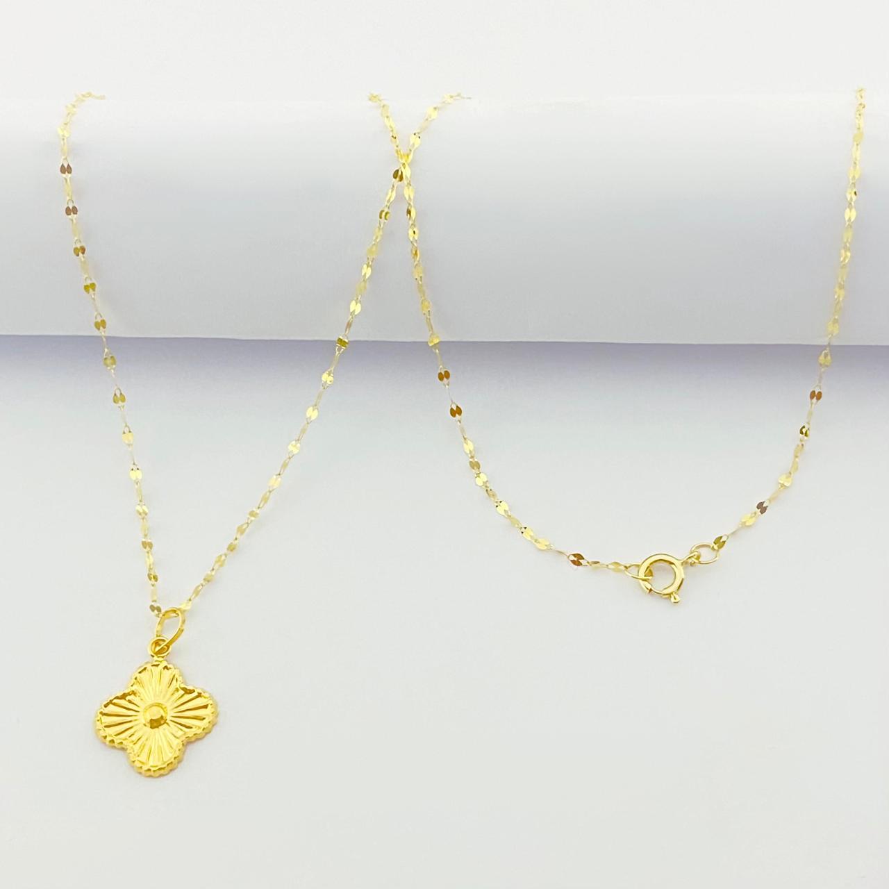 18K Real Gold VC Dot Necklace - Embellish Gold