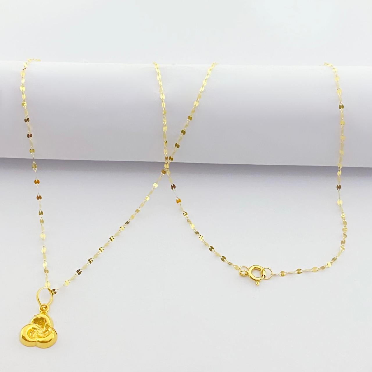 18K Real Gold Love Knot Necklace - Embellish Gold