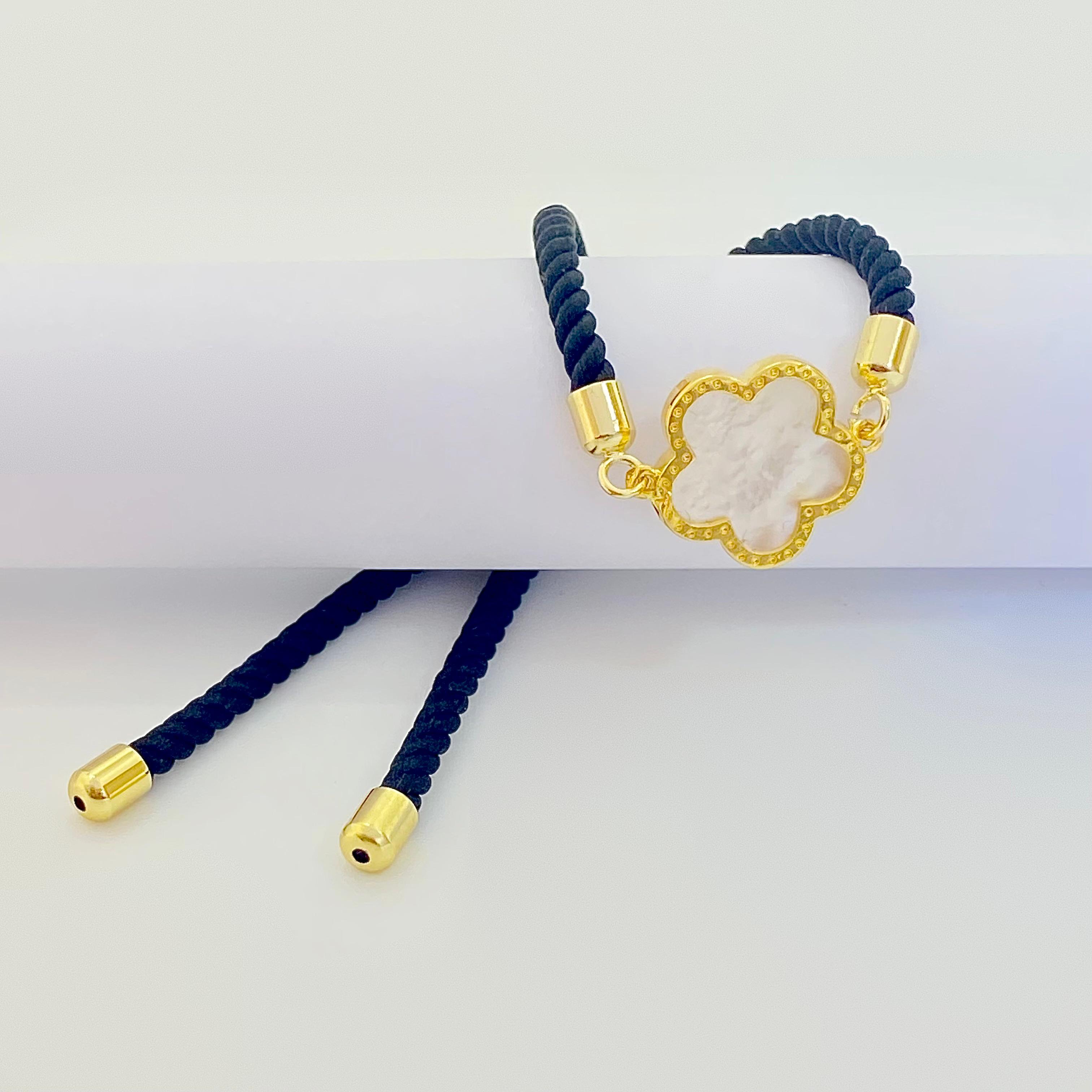 White Star Rope Bracelet - Embellish Gold