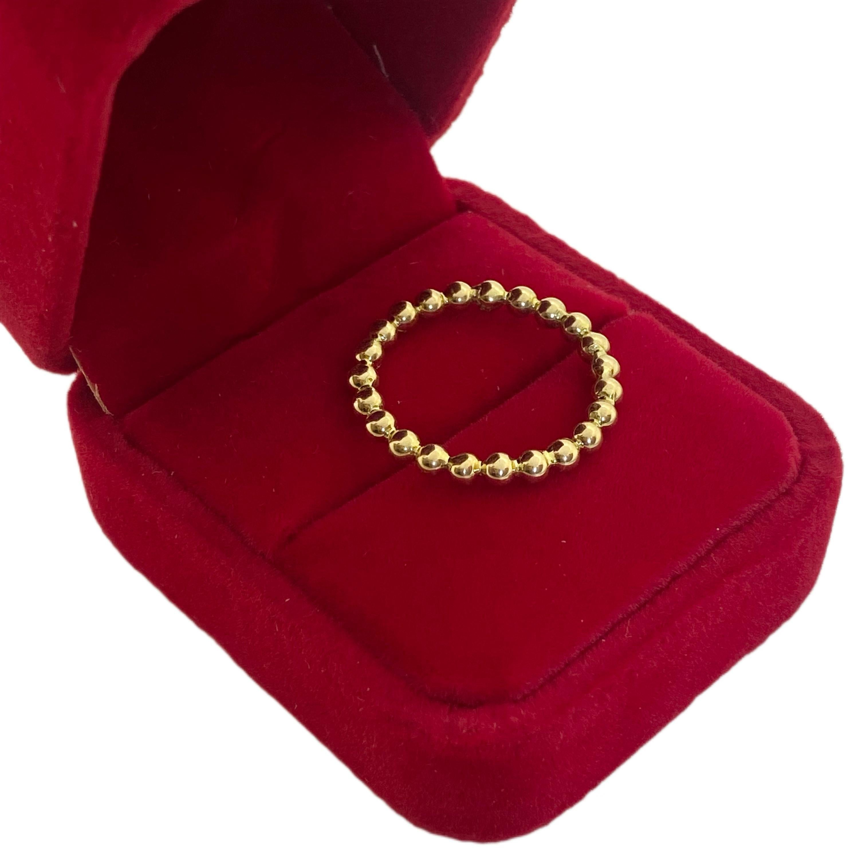 18k Gold Solid Balls Ring