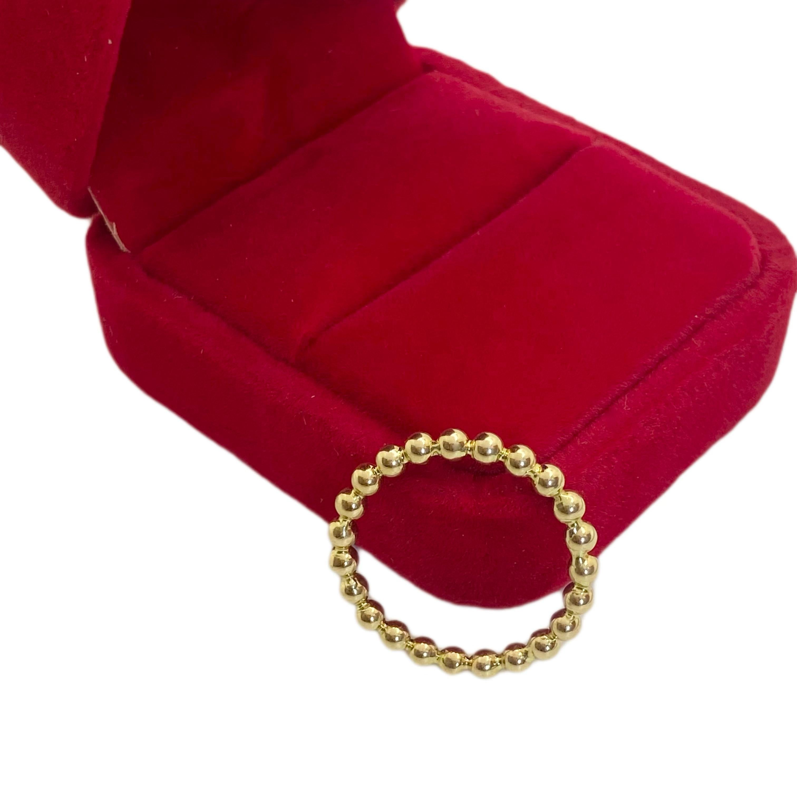 18k Gold Solid Balls Ring