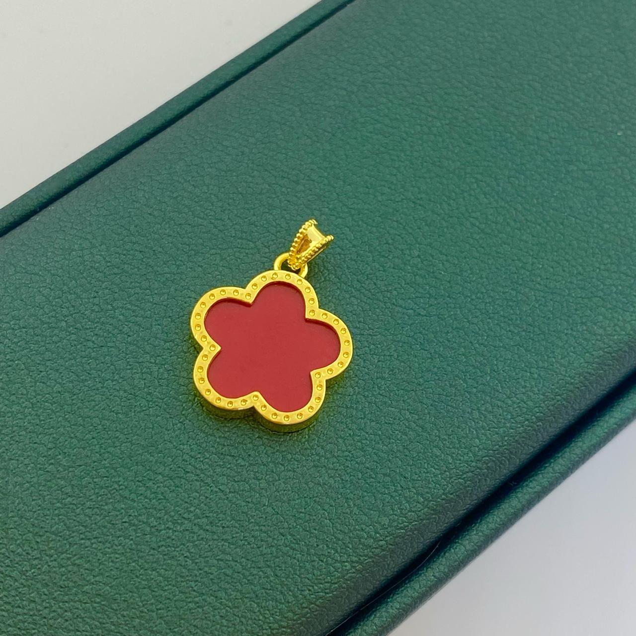 18k Gold 5 Start Pendant