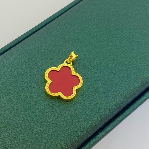18k Gold 5 Start Pendant