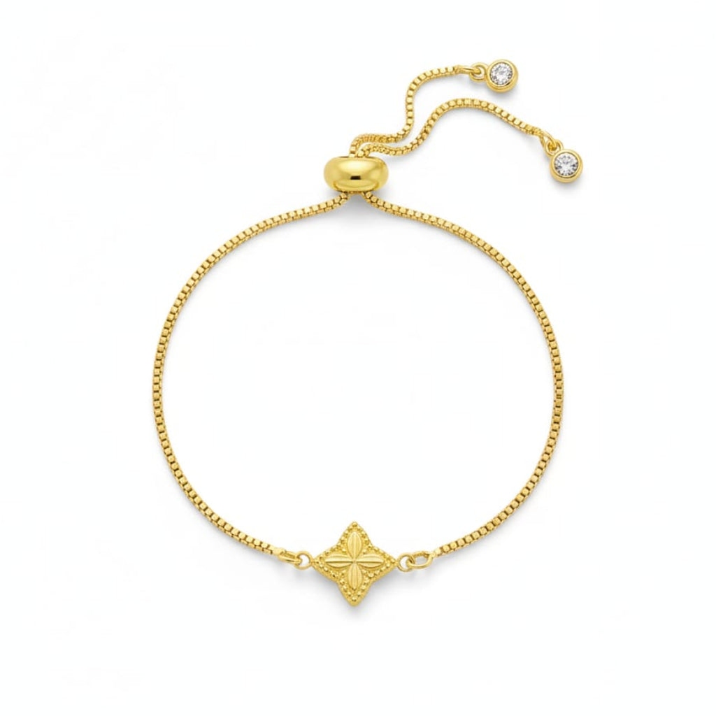 Clove Bracelet 18K Gold Pendant With 18K Gold Plated Chains