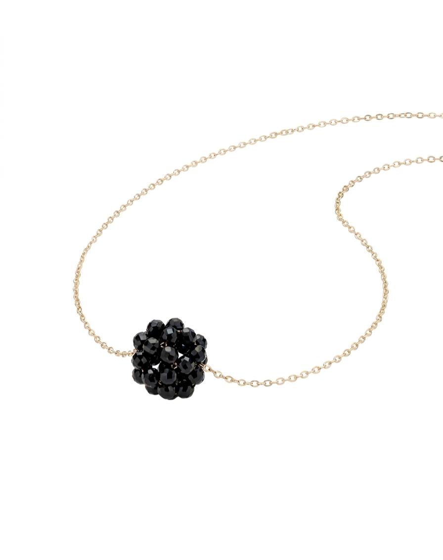 18k Gold Dia Cut Swarovski Necklace