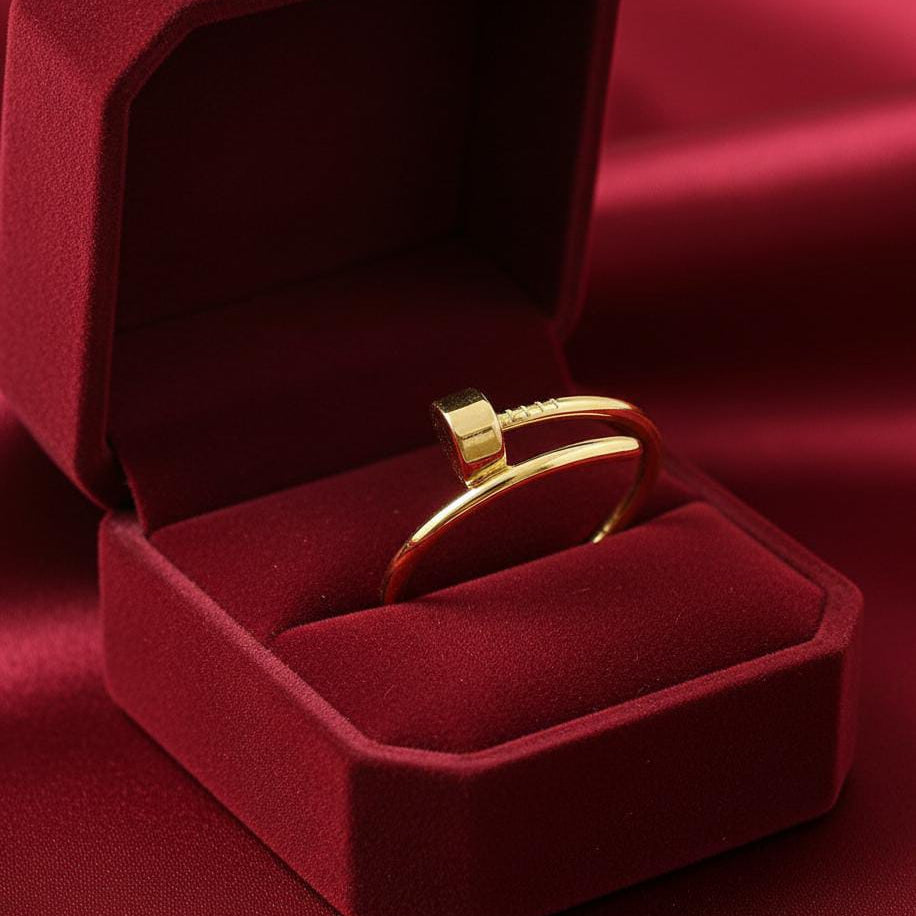 18k Gold Nail Ring