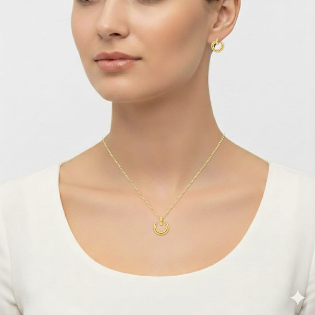 18k Gold Nail Jewelry Set